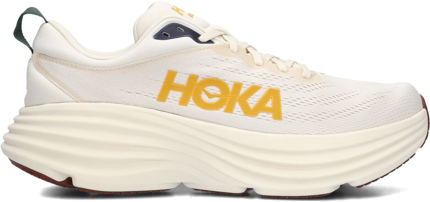 Hoka Lage Sneakers Dames Bondi 8, Maat: 40 2/3, Materiaal: Textiel, Kleur: Gebroken wit