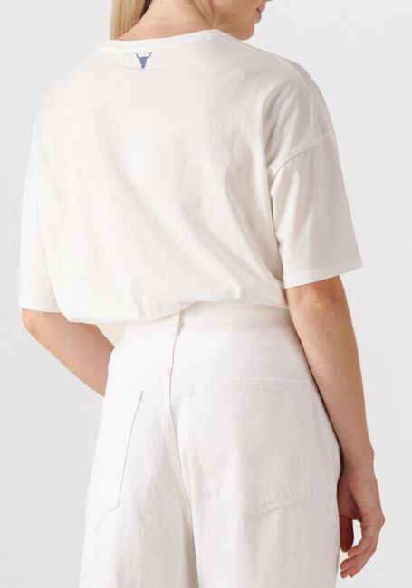Witte ALIX THE LABEL T-shirt LADIES KNITTED THE LABEL T-SHIRT - large