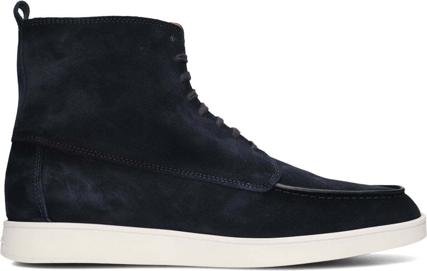 Santoni Veterboots Heren 18235, Maat: 45, Materiaal: Suède, Kleur: Blauw