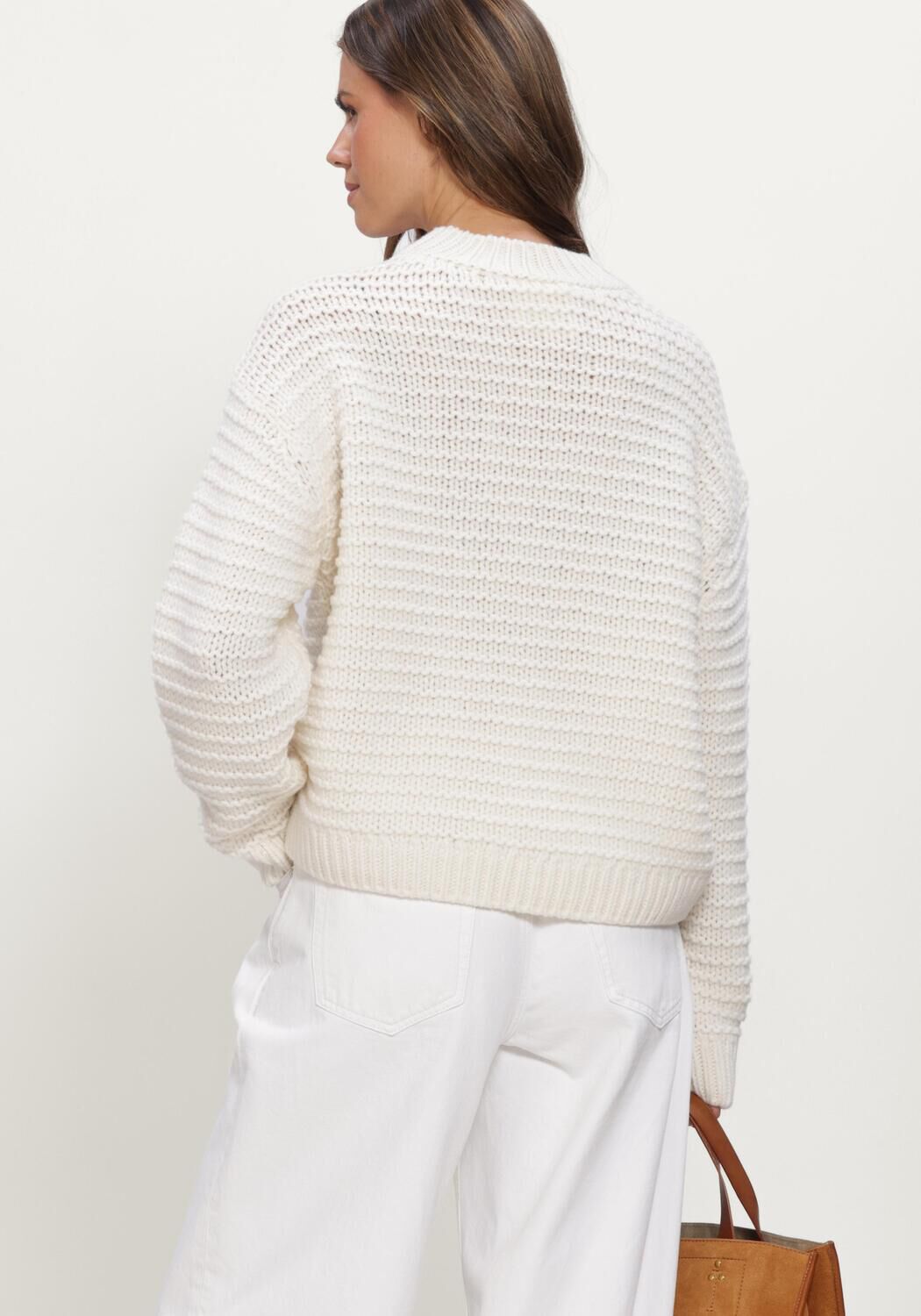 Gebroken wit CLOSED Truien/vesten CREW NECK LONG SLEEVE - large