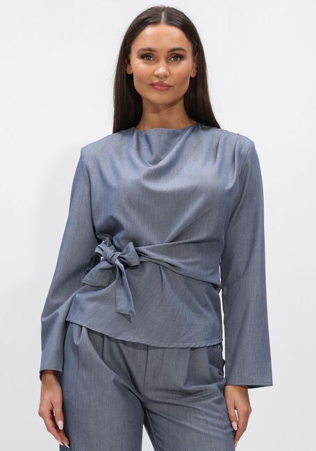 Blauwe CO'COUTURE Blouses TENGA PLEAT BLOUSE - large