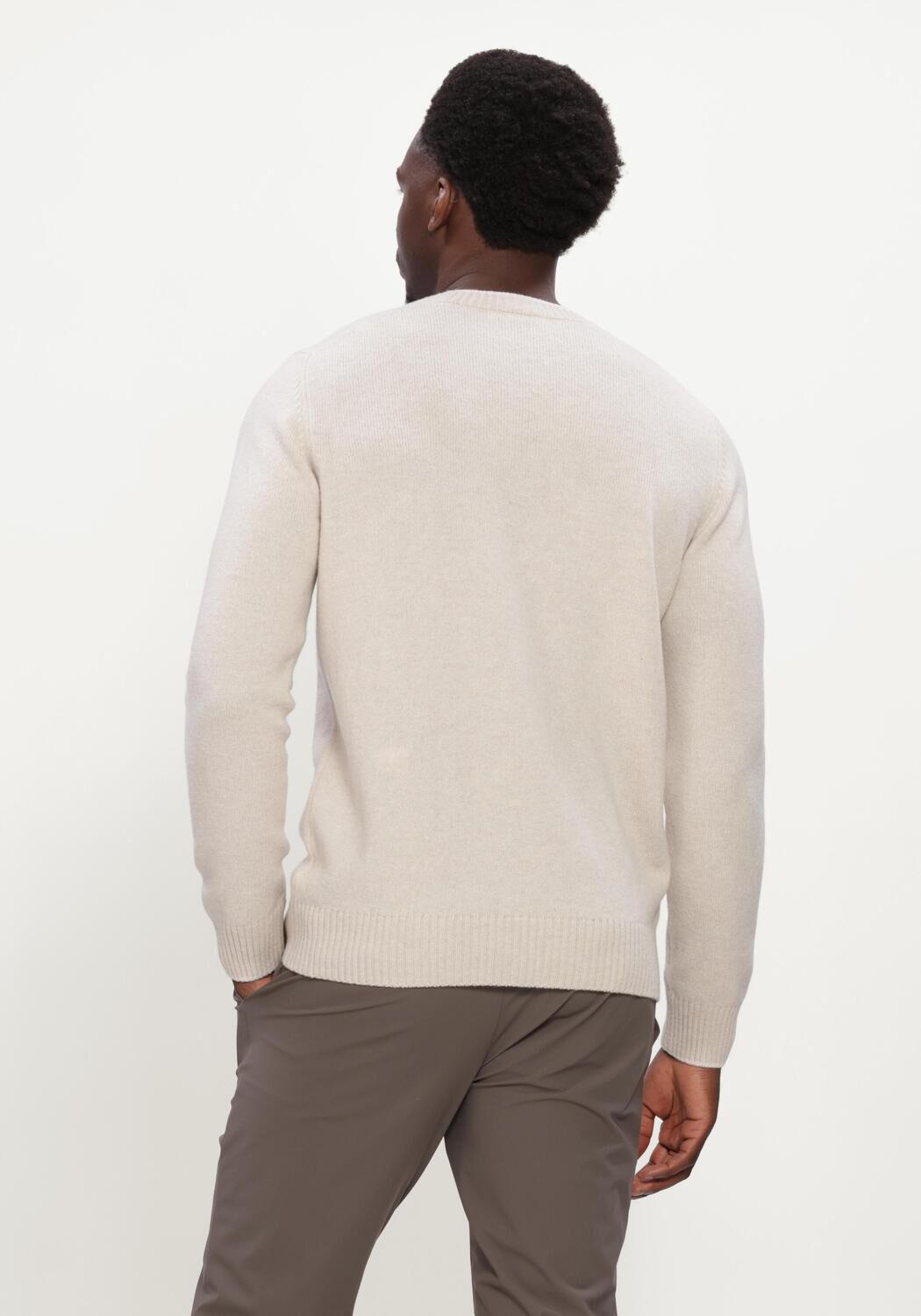 Beige GRAN SASSO Polo CREW L/SLV - large