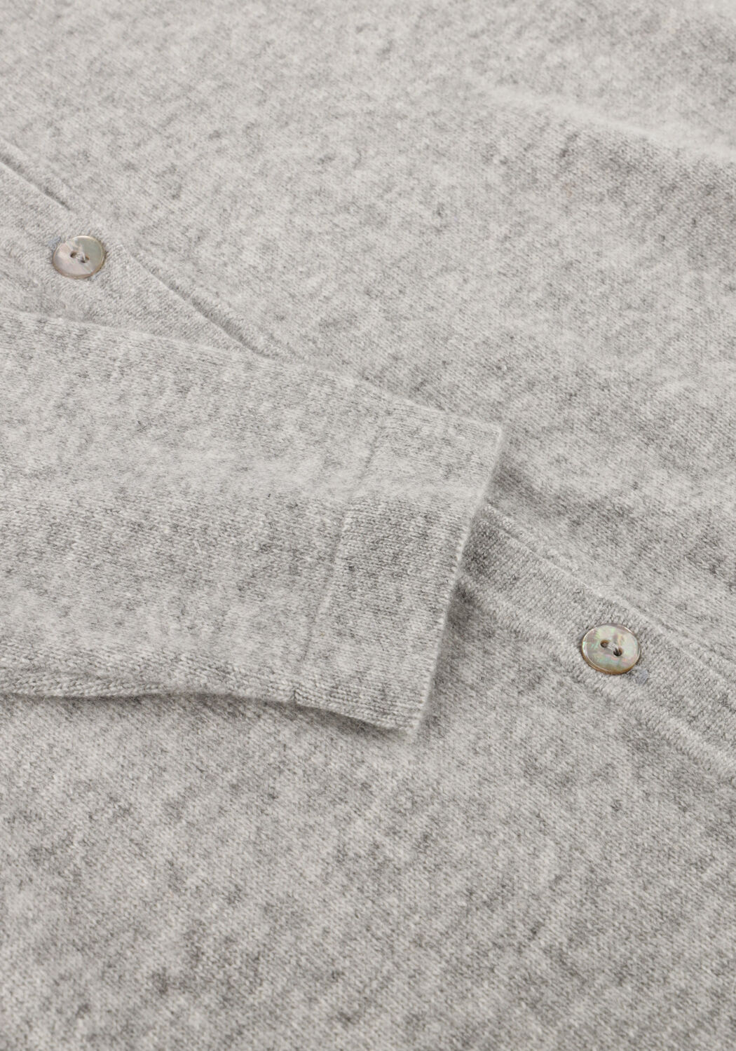 Lichtgrijze RESORT FINEST Vest POLO SHORT CARDIGAN - large