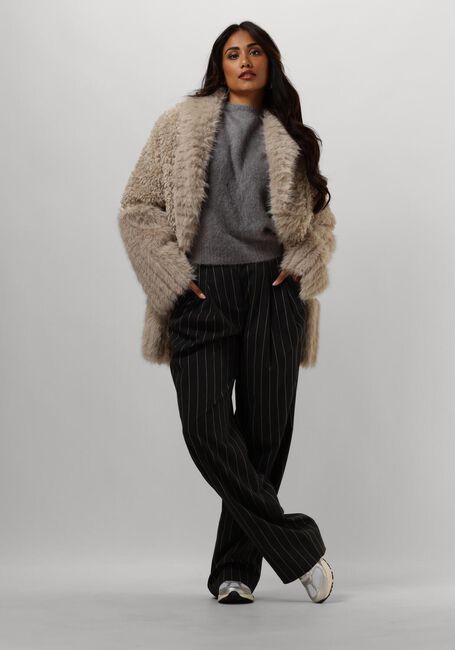 Ecru BEAUMONT Faux fur jas KAIA - large