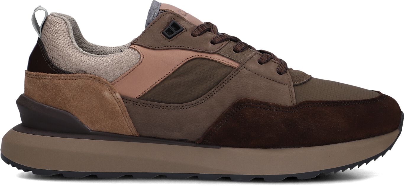 Clay Lage Sneakers Heren 13833, Maat: 46, Materiaal: Nubuck, Kleur: Bruin