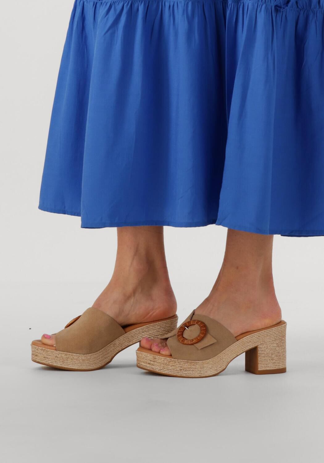 Taupe STEFANO LAURAN Sandalen met hak 2503 - large