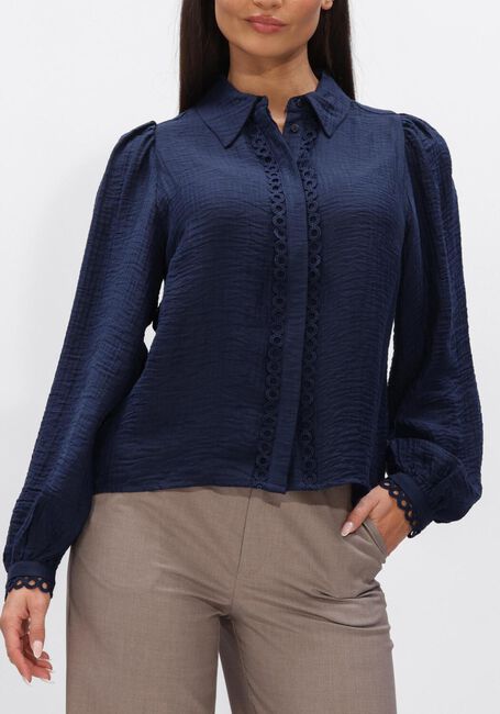 Donkerblauwe CO'COUTURE Tops & T-shirts TASSY LACE SHIRT - large