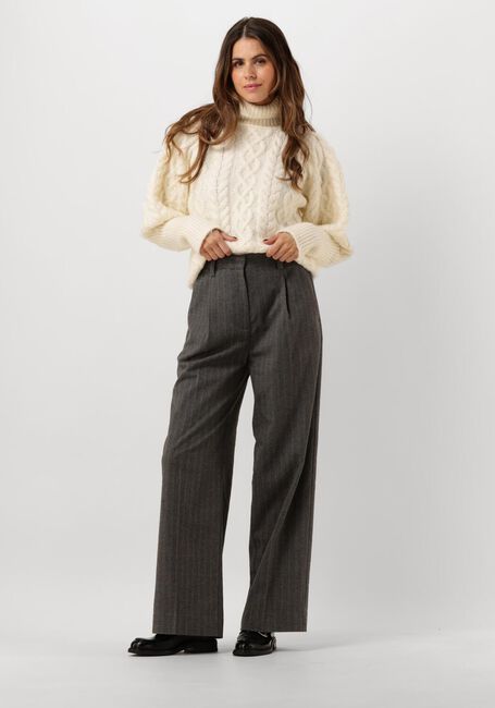 Donkergrijze SECOND FEMALE Pantalon HOLLANDA TROUSERS - large