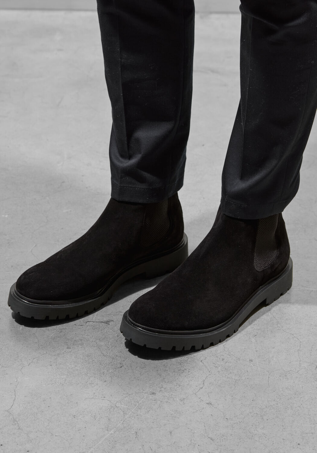 Zwarte STEFANO LAURAN Chelsea boots 7327 - large