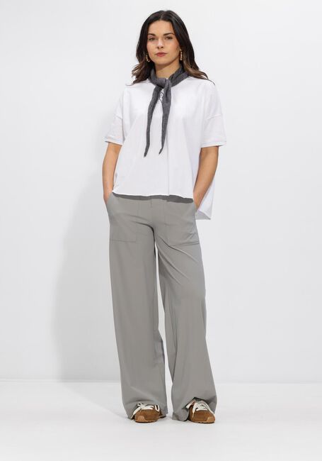 Lichtgrijze PENN & INK Wijde broek TROUSERS - large