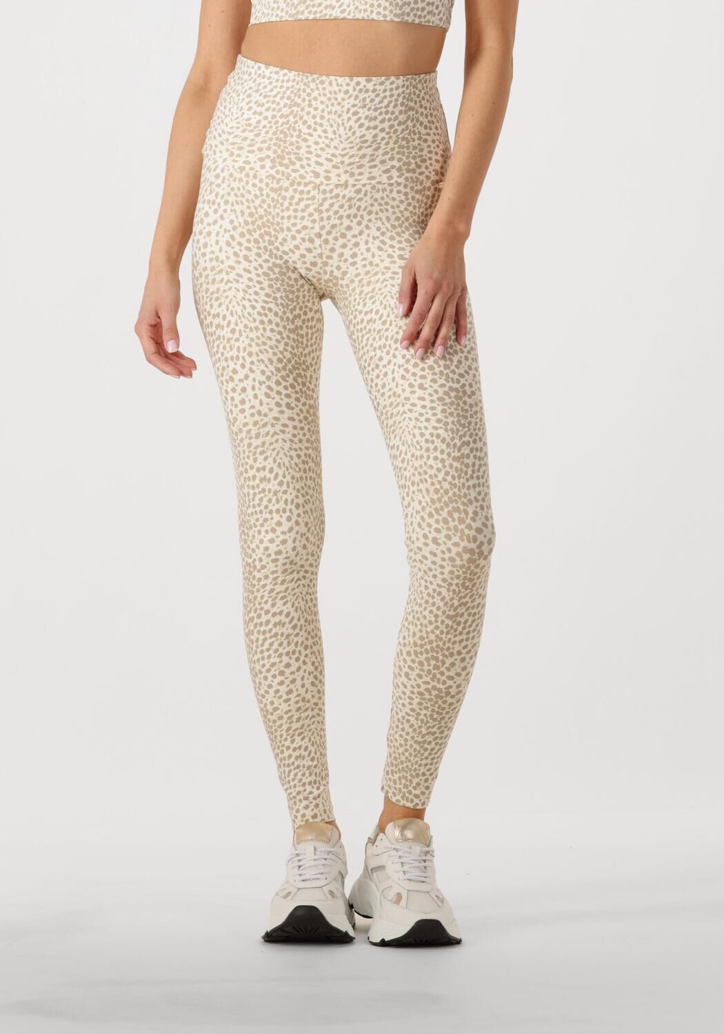 Deblon Sports Legging Dames Classic High Waist Legging, Maat: L, Kleur: Beige