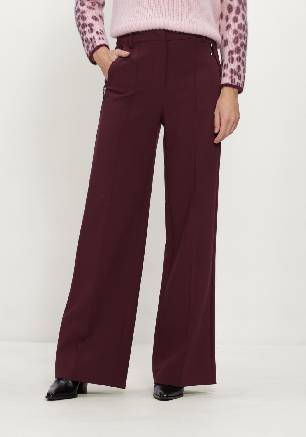 Bordeaux MARC CAIN COLLECTION Wijde broek PANTALON WARRI - large