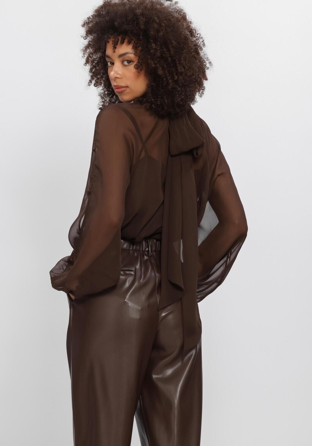 Bruine DANTE6 Blouses SONIA BOHO SLEEVE DETAIL BLOUSE - large