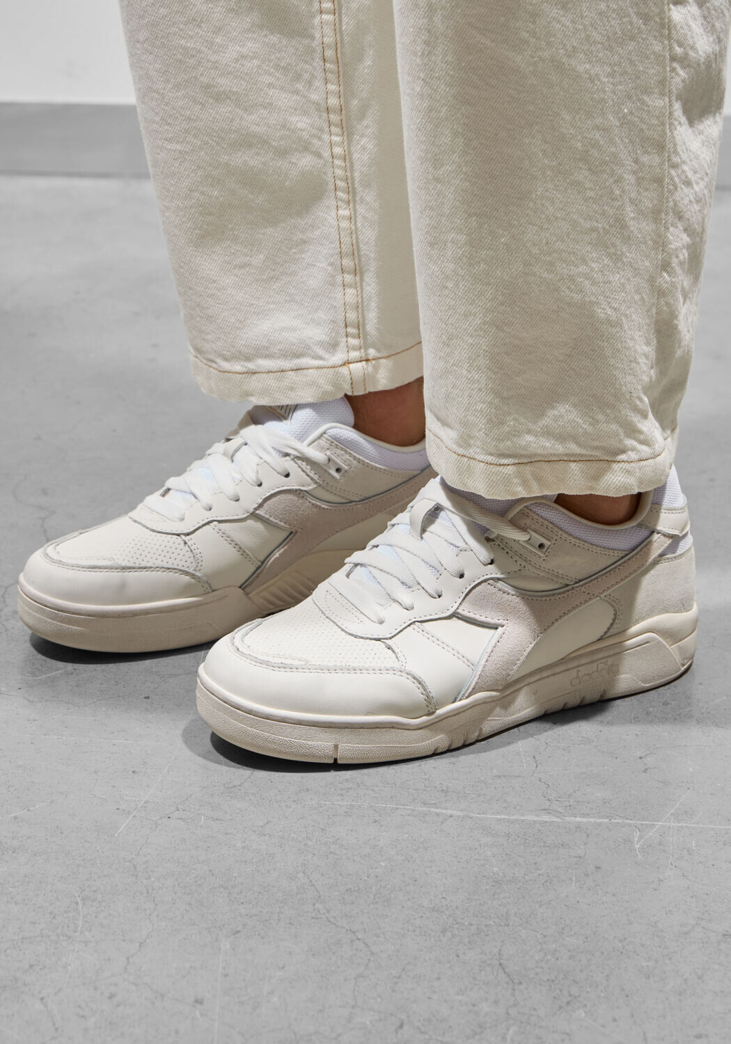 Witte DIADORA HERITAGE Lage sneakers B.560 USED - large