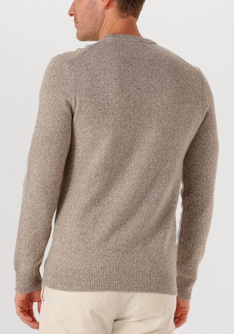 Beige PROFUOMO Trui PULLOVER CREW NECK WOOLBLEND - large