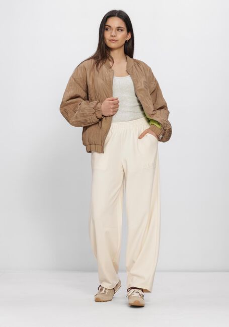 Camel ALIX THE LABEL Jack LADIES WOVEN PLISSE BOMBER - large