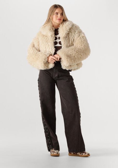 Beige SECOND FEMALE Teddy jas OPHIE JACKET - large