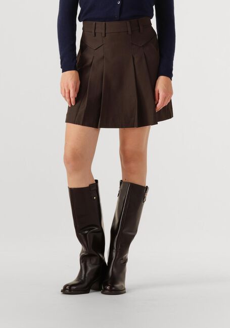 Bruine CO'COUTURE Minirok LUNA POCKET PLEAT MINI SKIRT - large