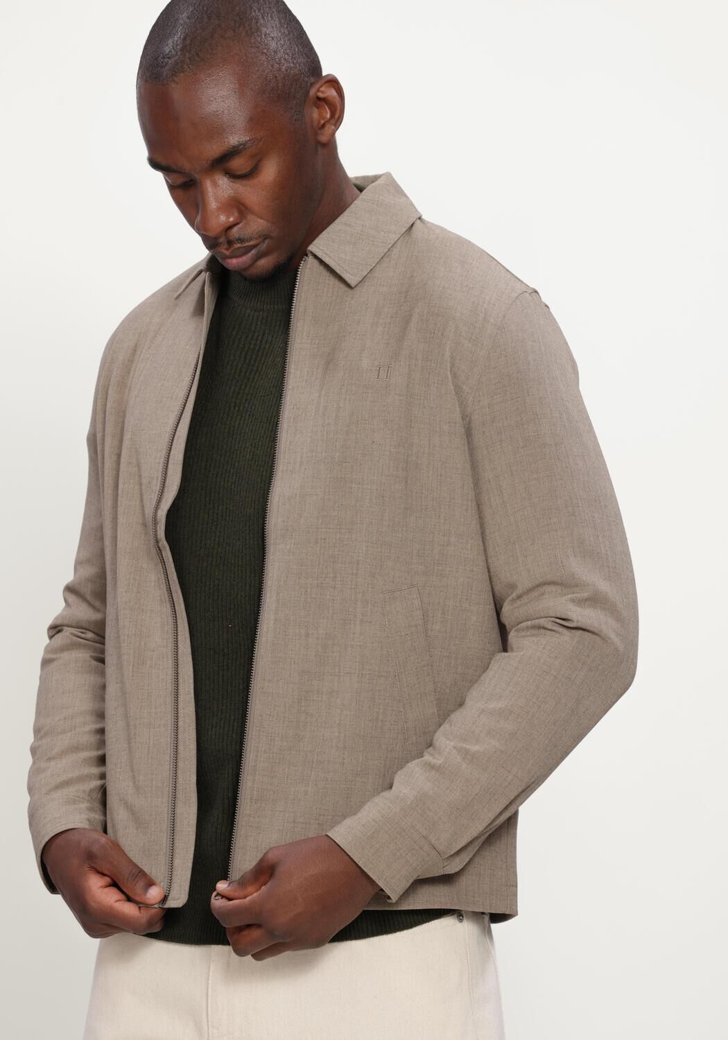 Beige LES DEUX Jack COMO COACH JACKET - large