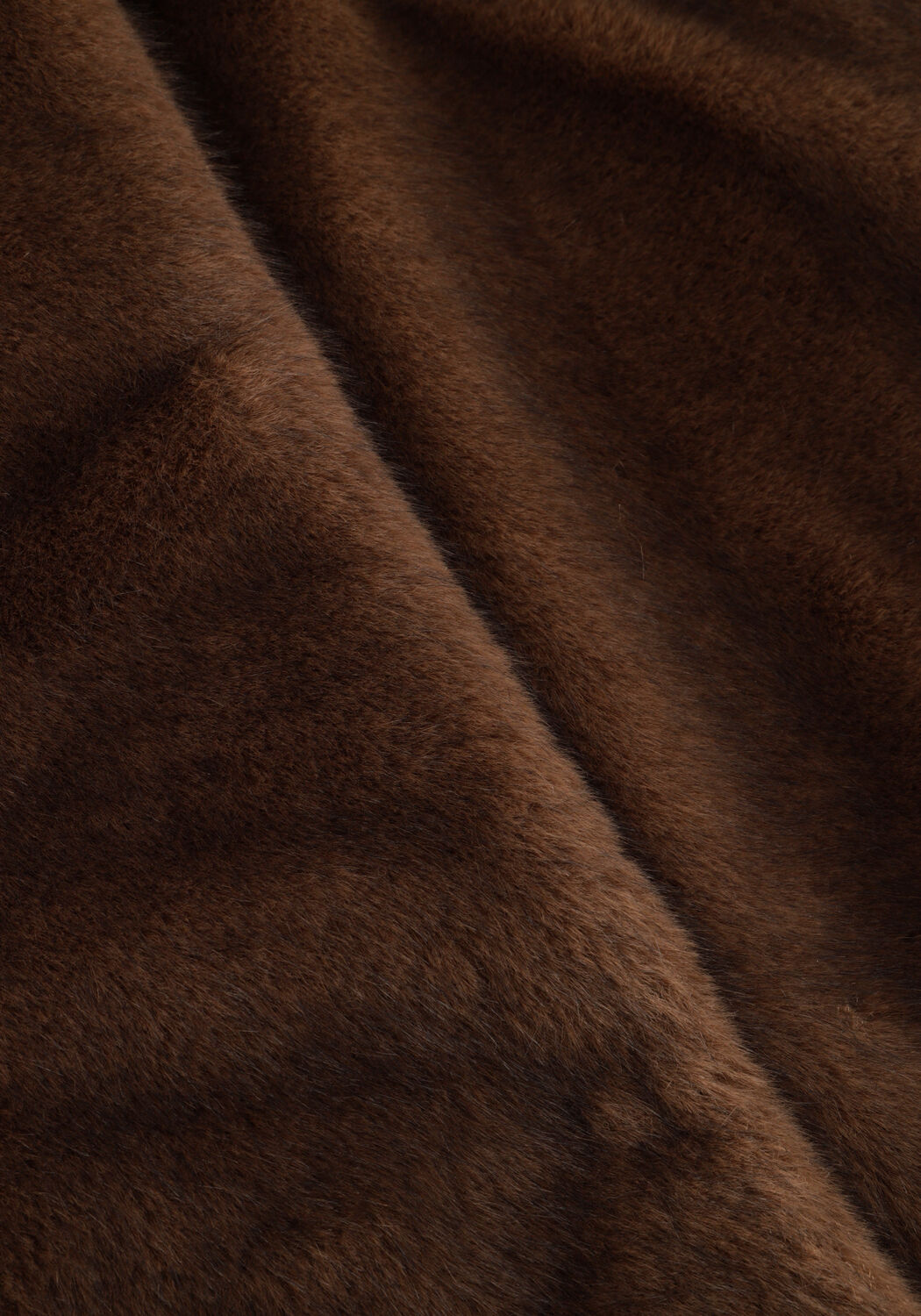 Bruine ALTER EGO Faux fur jas ELIN - large