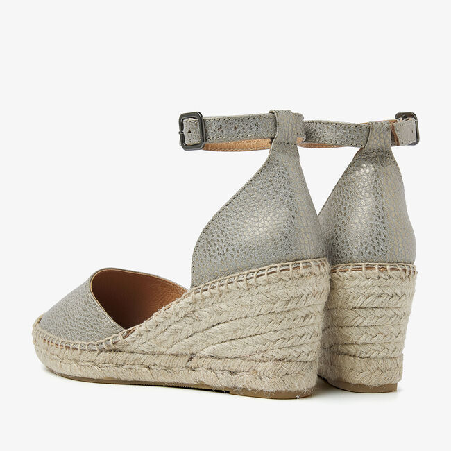 Grijze VIA VAI Sandalen met hak FLORA BRAID - large