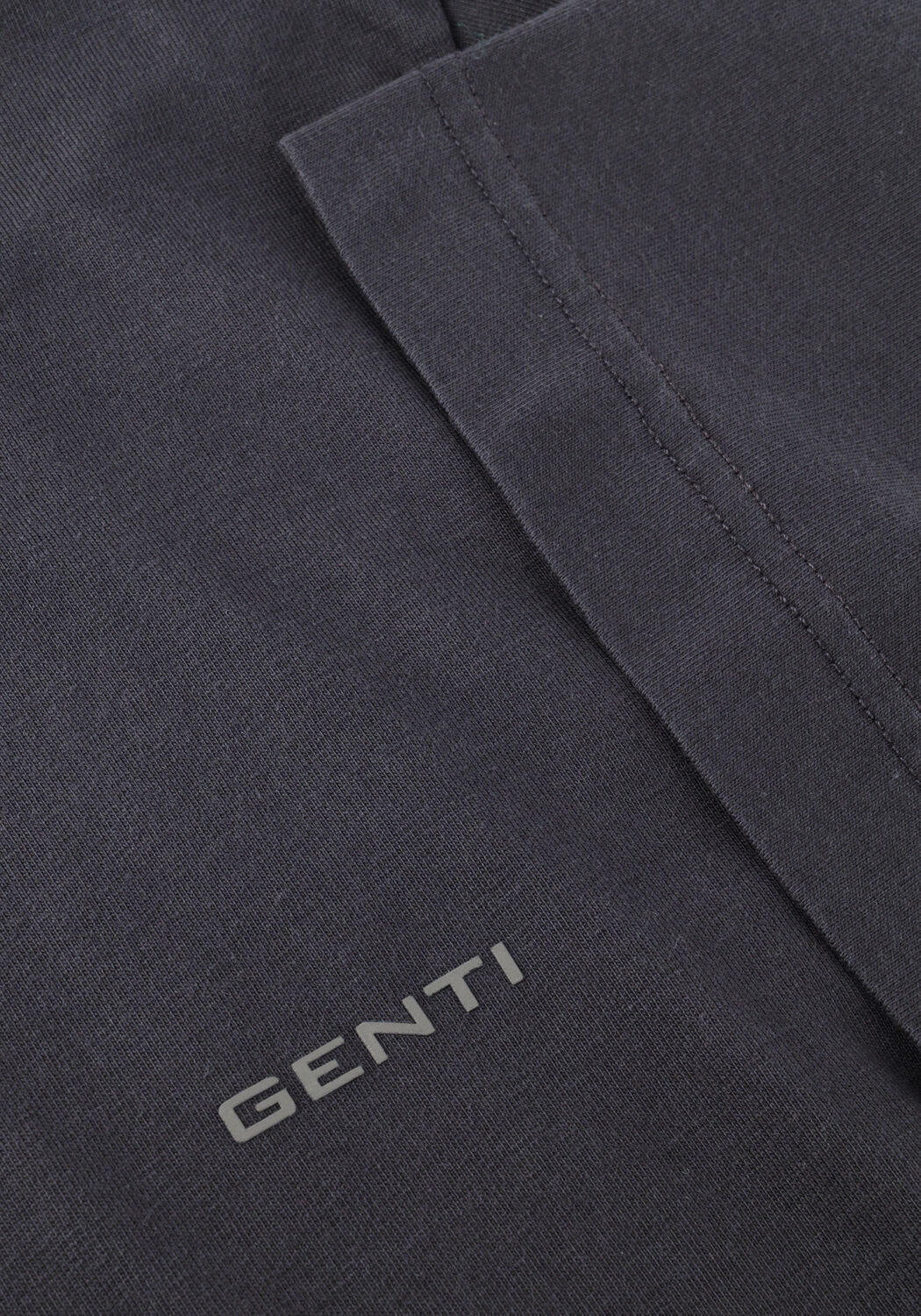 Donkergrijze GENTI T-shirt T-SHIRT SS 1223 - large