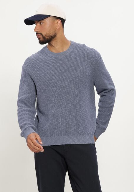 Blauwe NN.07 Trui RUSSEL CREW 60028 - large