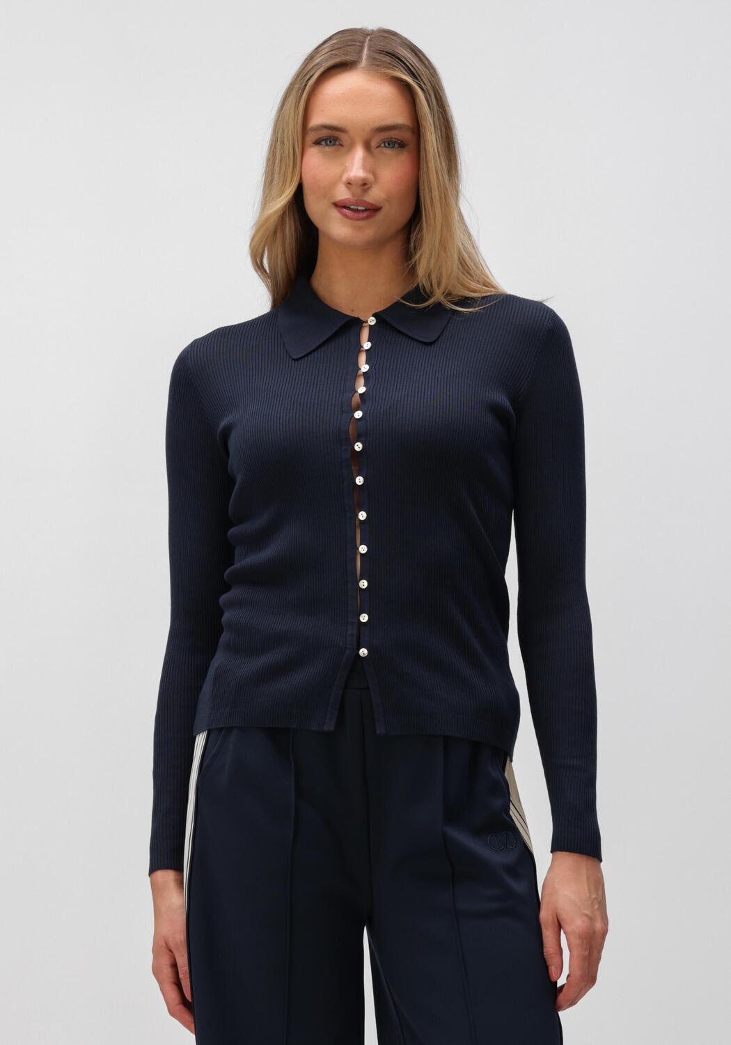 Copenhagen Muse Vest Dames Cmconnie-cardigan, Maat: XS, Kleur: Donkerblauw afbeelding 1