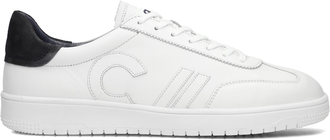 Clay Lage Sneakers Heren Cl124h251, Maat: 42, Materiaal: Leer, Kleur: Wit