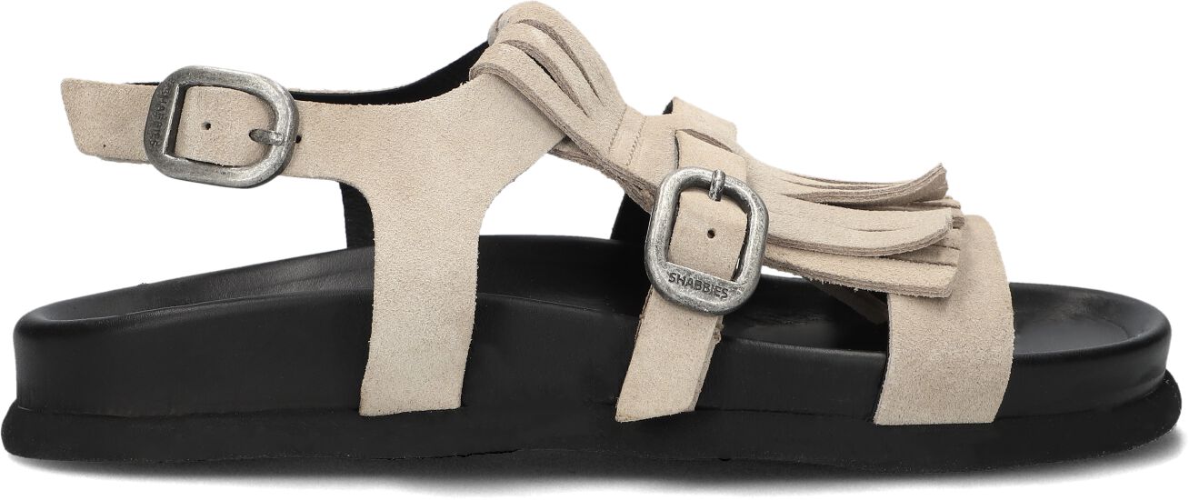 Shabbies Dames Inga Fringes, Maat: 37, Materiaal: Suède, Kleur: Beige afbeelding 1