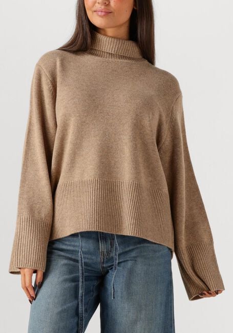 Beige SECOND FEMALE Coltrui ALPHA KNIT T-NECK - large