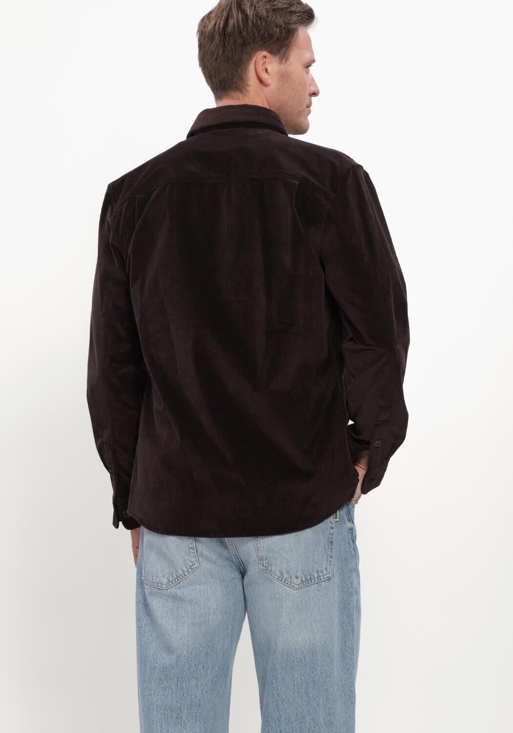 Bruine THE GOODPEOPLE Overshirt SNEWY - large