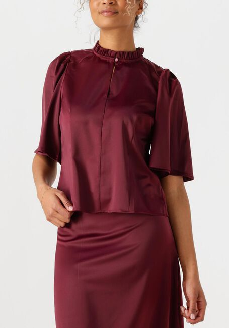 Bordeaux CO'COUTURE Blouses ADNACC OPEN BACK SS BLOUSE - large