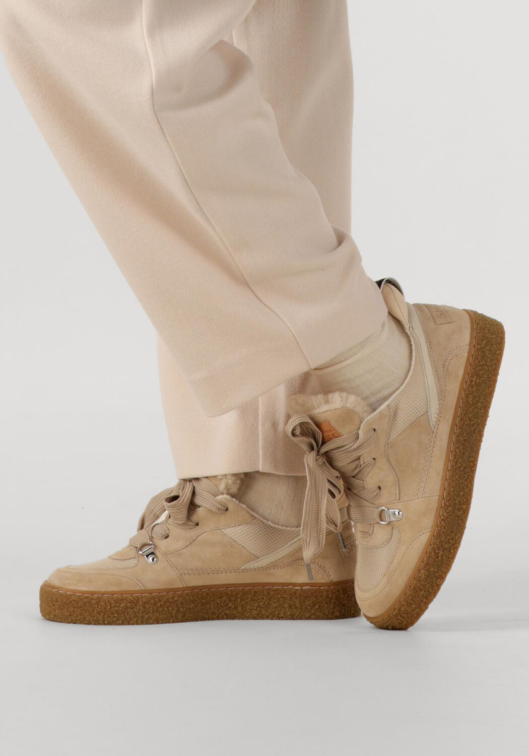 Beige SHABBIES Lage sneakers CHEWY UNNA - large