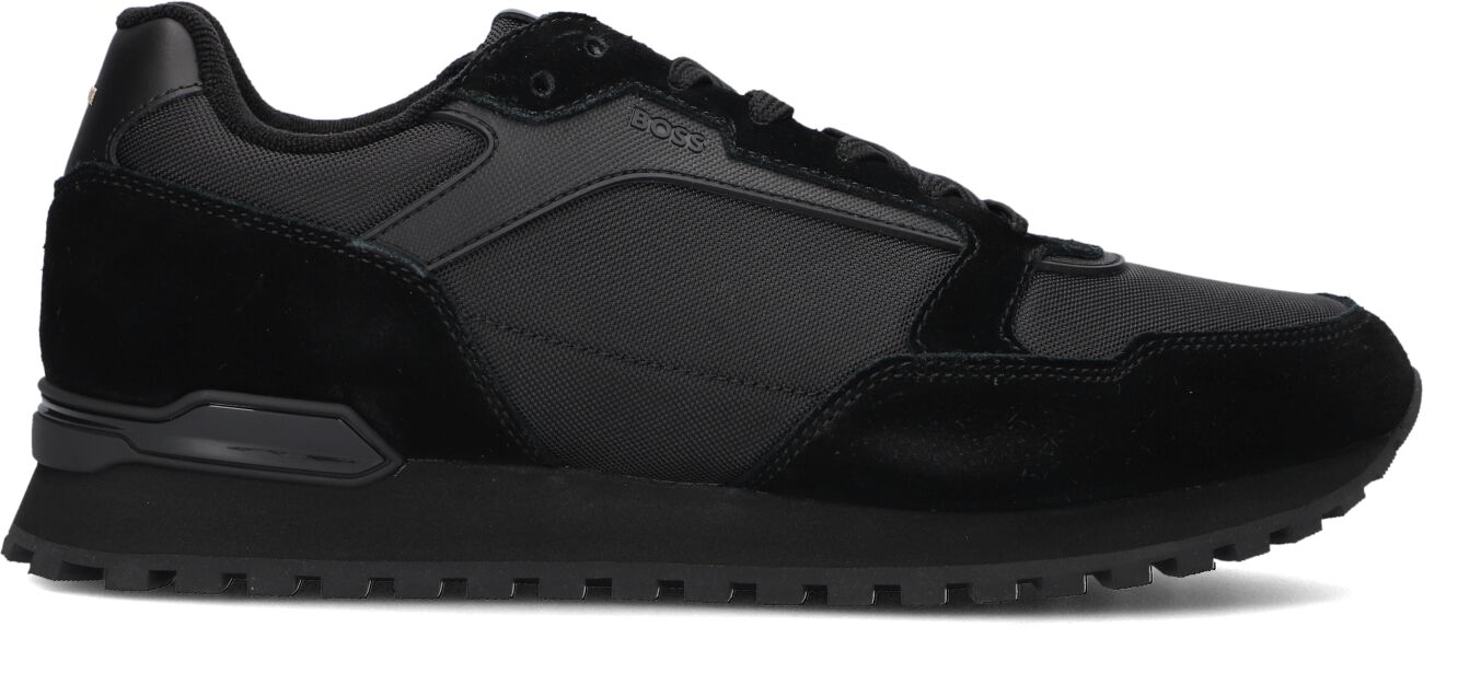 Boss Lage Sneakers Heren Parkour-l_runn, Maat: 40, Materiaal: Suède, Kleur: Zwart