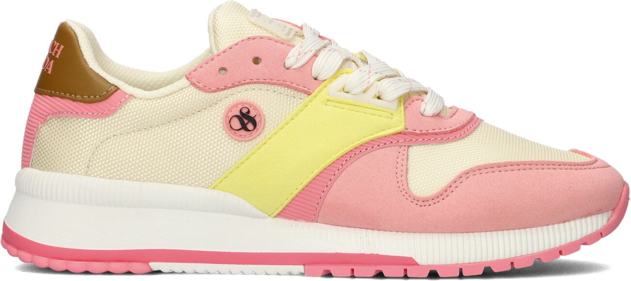 Scotch & Soda Lage Sneakers Dames Vivi, Maat: 38, Materiaal: Textiel, Kleur: Roze