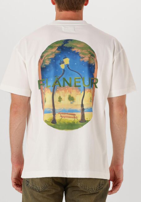 Witte FLANEUR Polo / T-shirt LANTERNS OF LOVE T SHIRT - large
