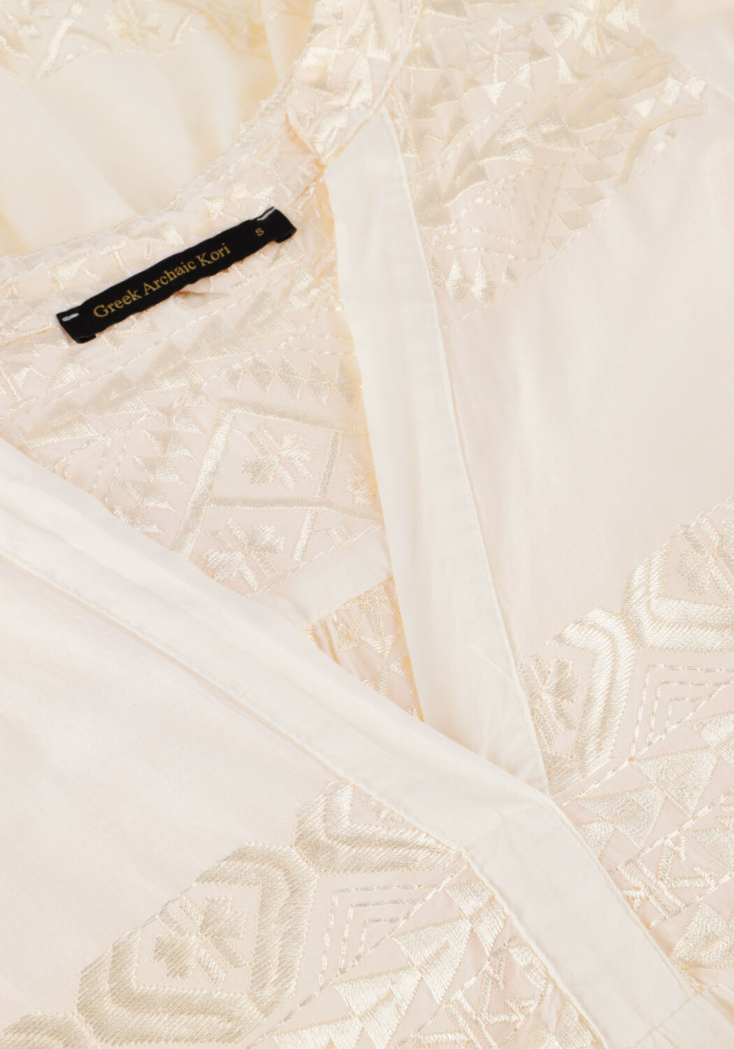 Ecru GREEK ARCHAIC KORI Mini jurk 330681 - large