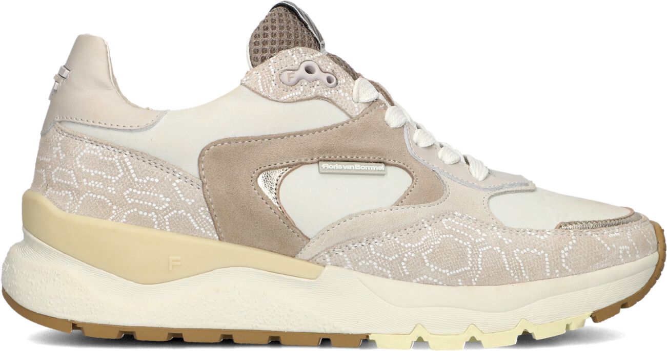 Floris van Bommel Lage Sneakers Dames Sfw-10164 Treni, Maat: 35, Materiaal: Textiel, Kleur: Beige afbeelding 1