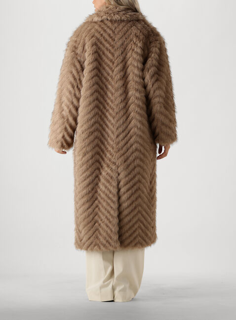 Beige STAND STUDIO Faux fur jas WYNTHER COAT - large