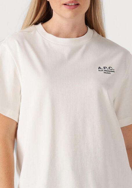Witte APC T-shirt T-SHIRT STANDARD RUE MADAME GOTS - large
