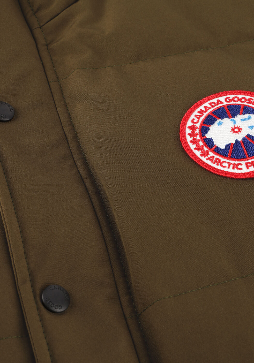 Khaki CANADA GOOSE Bodywarmer CARSON VEST 4151M - large