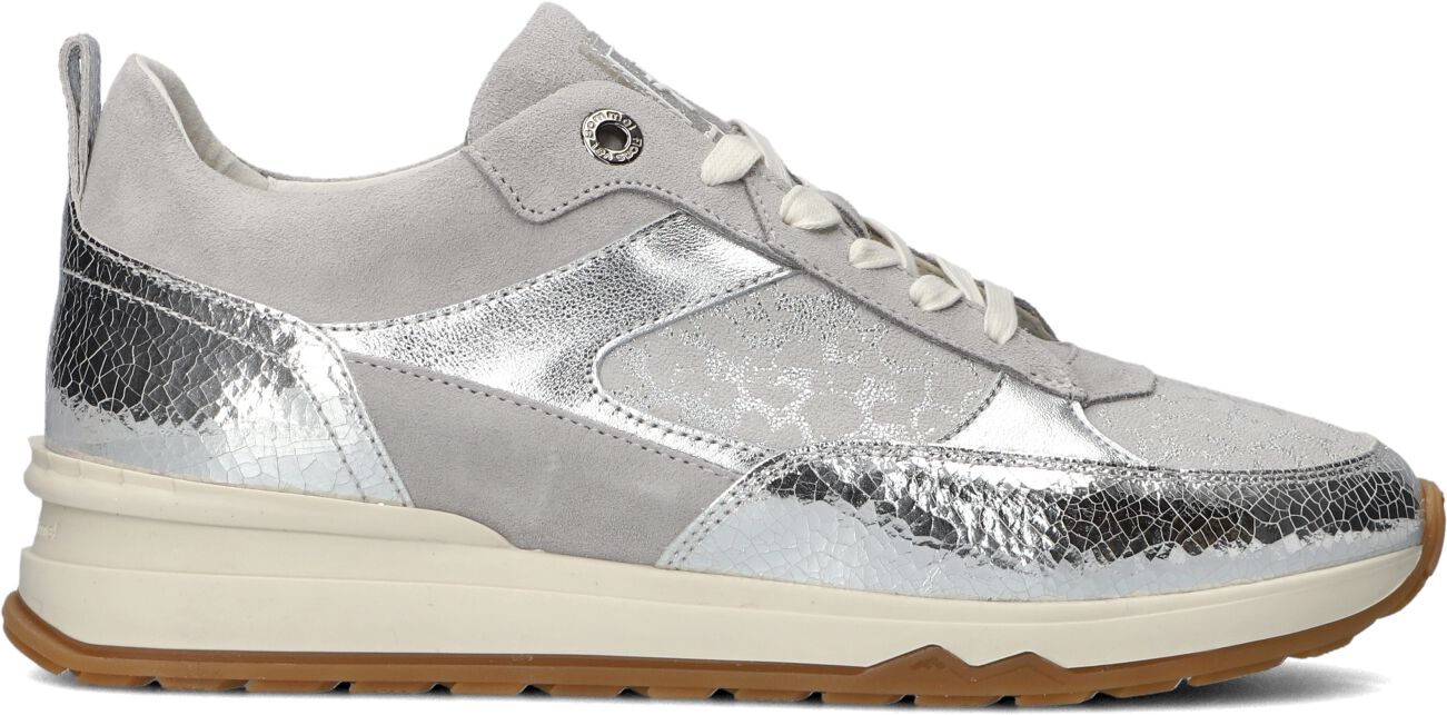 Floris van Bommel Lage Sneakers Dames Sfw-10132, Maat: 35, Materiaal: Leer, Kleur: Grijs