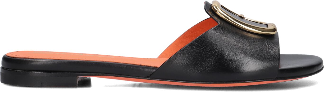 Santoni Slippers
Dames 70343, Maat: 39, Materiaal: Leer, Kleur: Zwart