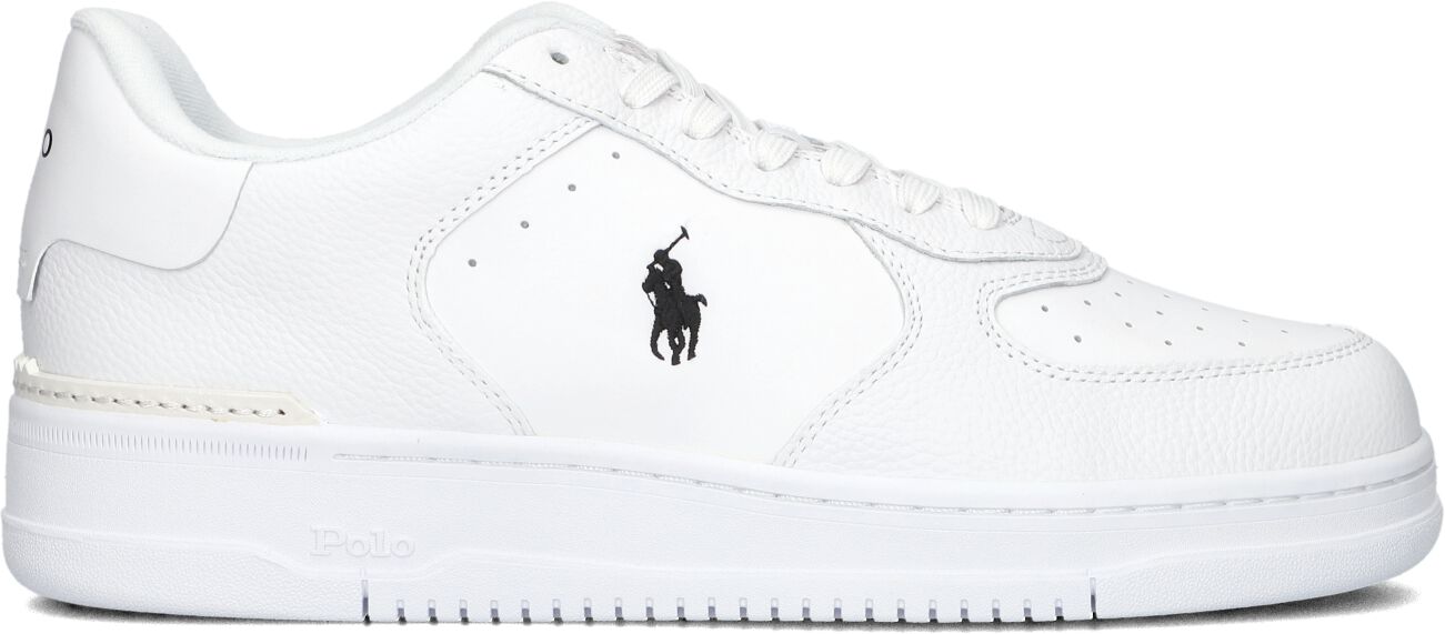 Ralph Lauren Lage Sneakers Heren Master Court Low Top, Maat: 45, Materiaal: Leatherlook, Kleur: Wit