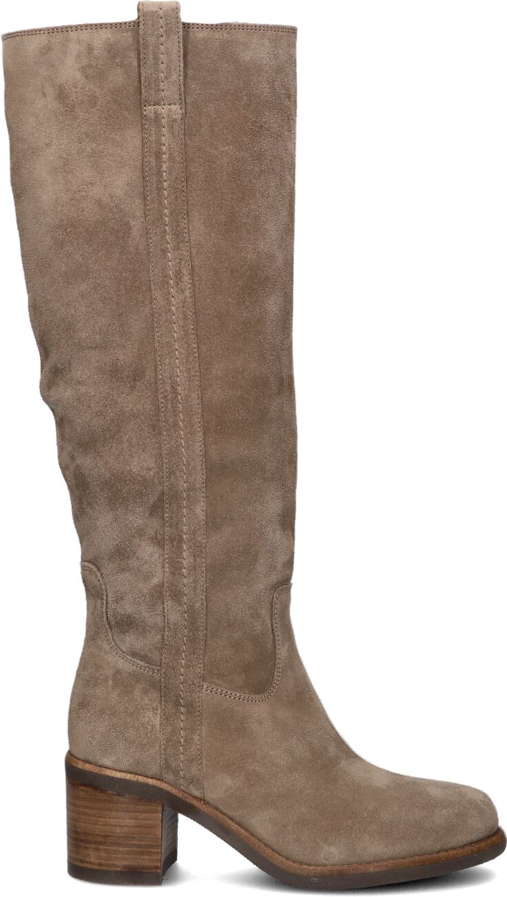 VIA VAI Hoge Laarzen Dames Flo Helen, Maat: 39, Materiaal: Suède, Kleur: Beige