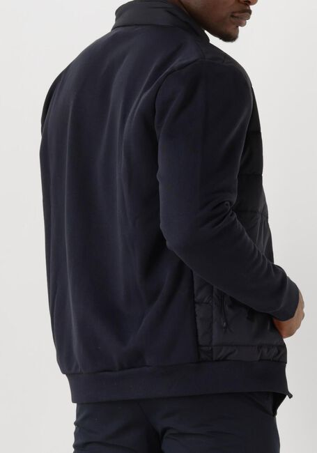 Blauwe GENTILUOMO Gewatteerde jas CARDIGAN ZIP - large