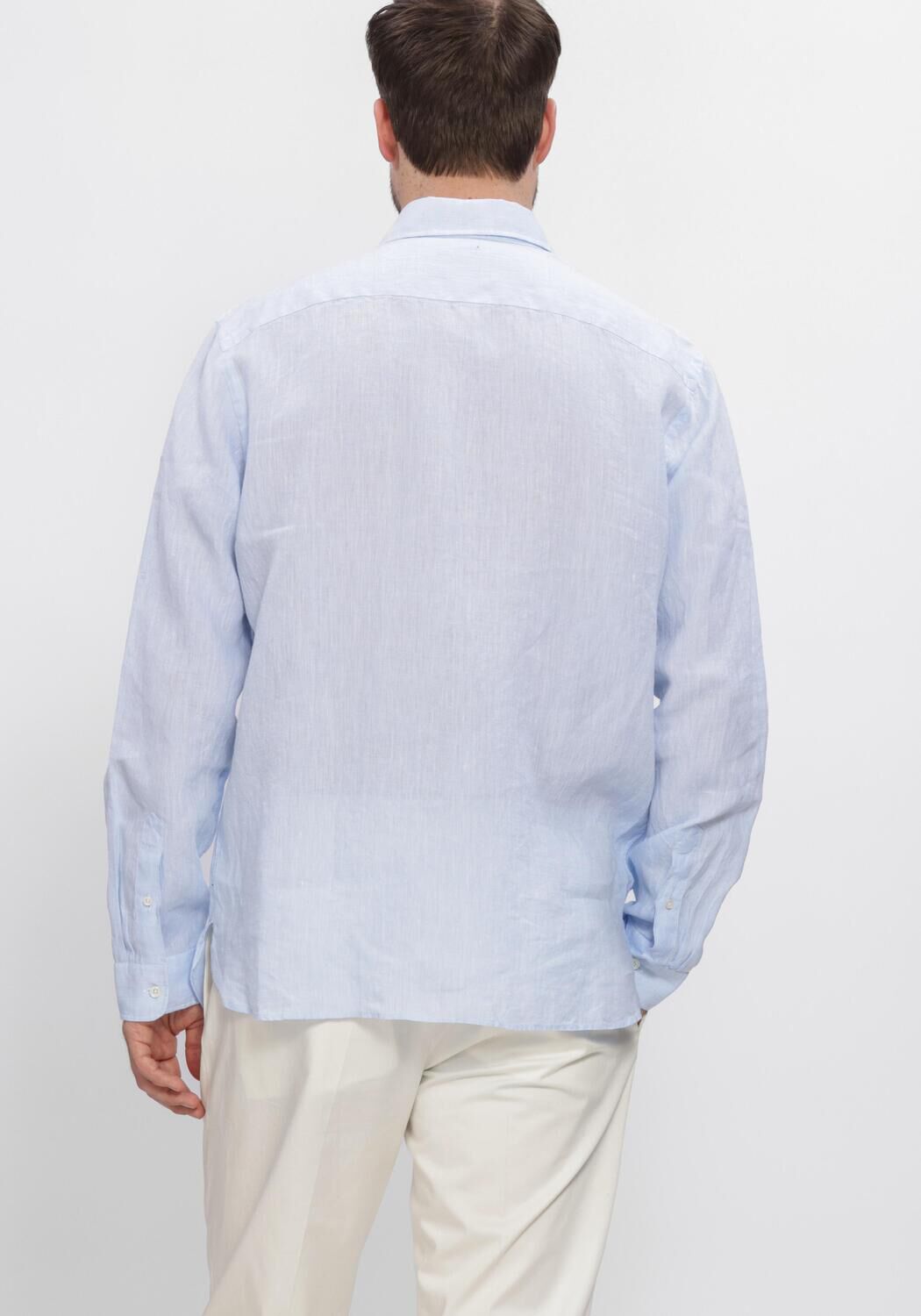 Lichtblauwe XACUS Casual overhemd 11297 422ML - large