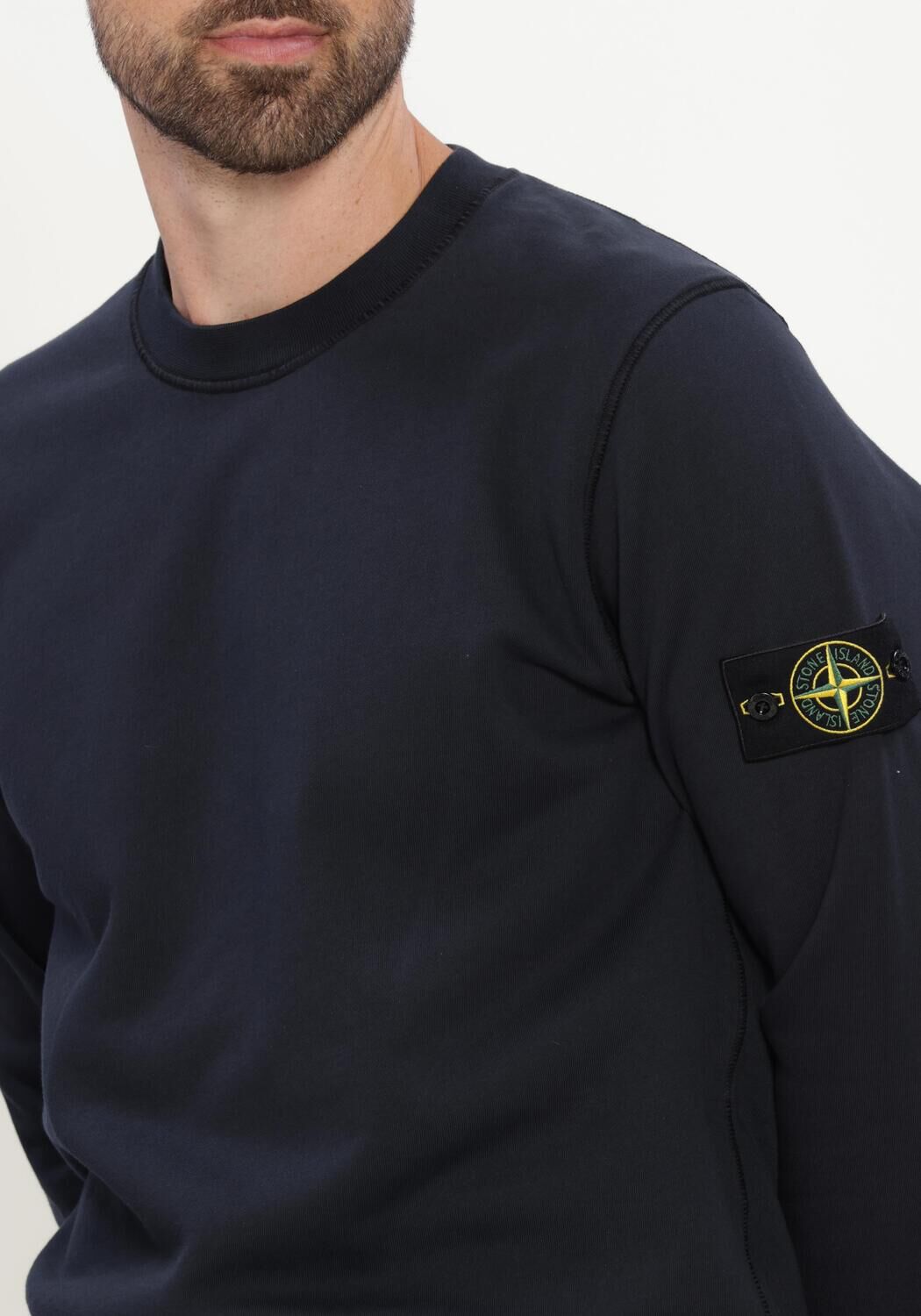 Donkerblauwe STONE ISLAND Sweater SWEATSHIRT S0051 - large