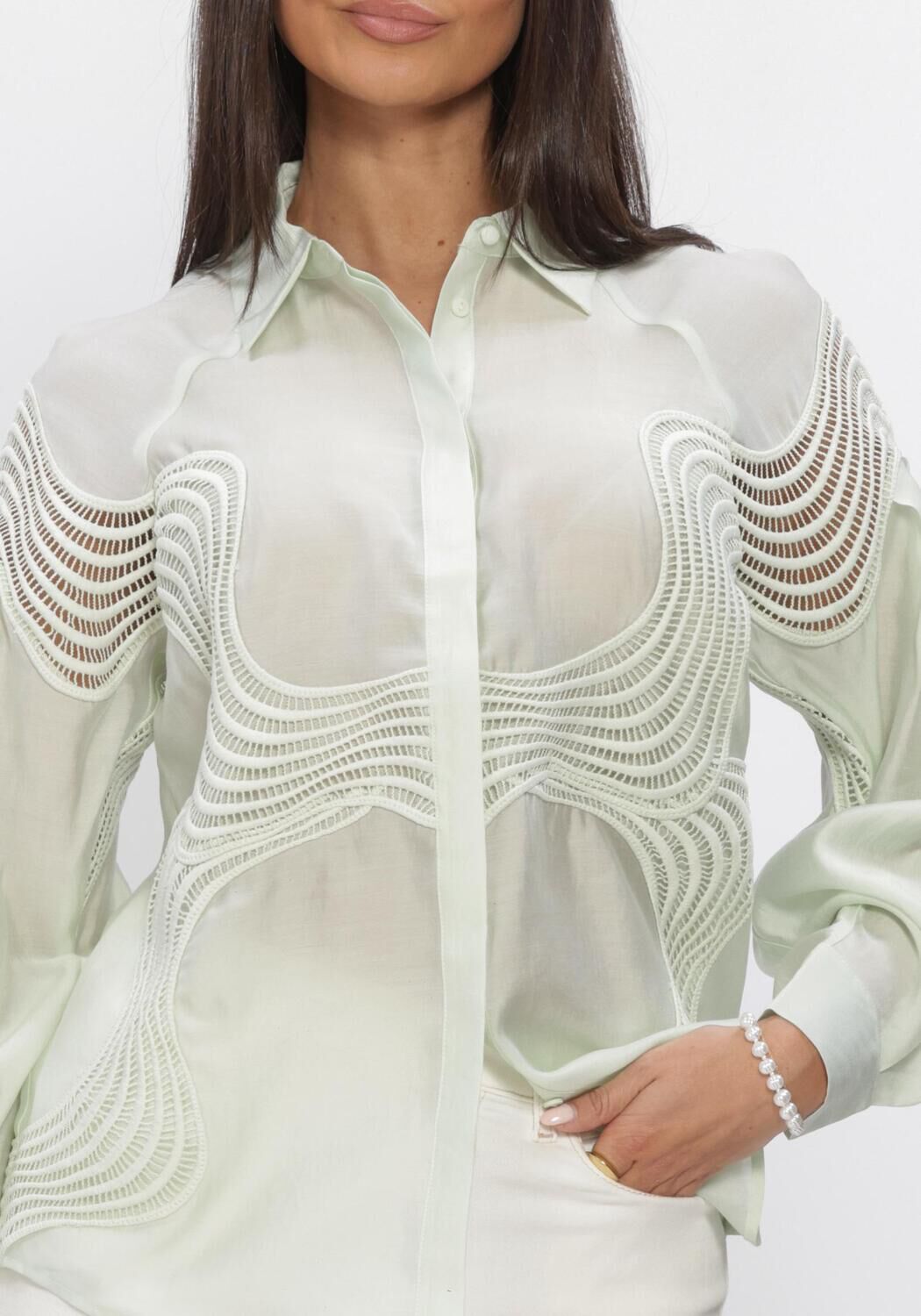 Groene COPENHAGEN MUSE Blouses CMMOLLY-SHIRT - large